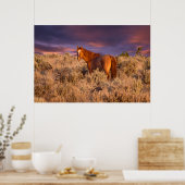 Harney County Wild horse stand alert Poster (Keuken)