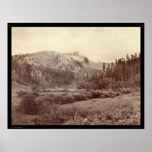 Harney's Peak net na een Storm SD 1890 Poster (Voorkant)