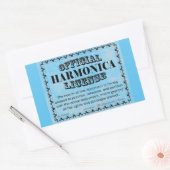 Harnonica Licentie rechthoekige sticker (Envelop)