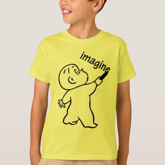 Harold en de Paarse Crayon "Imagine" T-shirt (Voorkant)