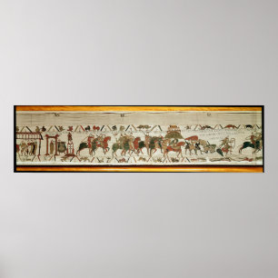 Harold en Duke William arriveren in Mont Poster