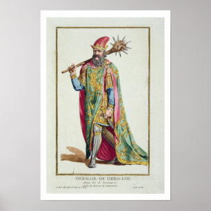 Harold, koning van Denemarken uit de "Receuil des  Poster