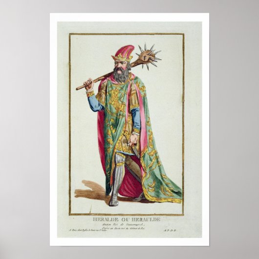 Harold, koning van Denemarken uit de "Receuil des  Poster (Voorkant)