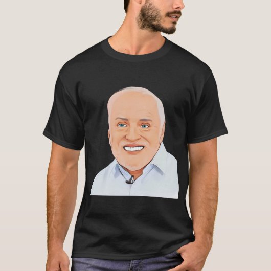 Harold Meme Guy Portrat T-shirt (Voorkant)