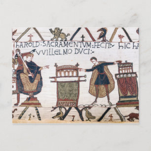 Harold swearing oath on holy relics briefkaart