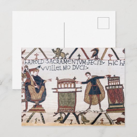 Harold swearing oath on holy relics briefkaart (Voorkant / Achterkant)