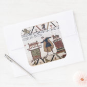 Harold swearing oath on holy relics vierkante sticker (Envelop)