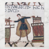 Harold swearing oath on holy relics wijn etiket (Enkel label)