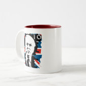 Harold Wilson Tweekleurige Koffiemok (Voorkant links)