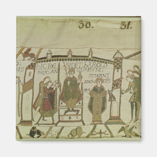 Harold wordt aangeboden aan de kroon en de magneet (Voorkant)