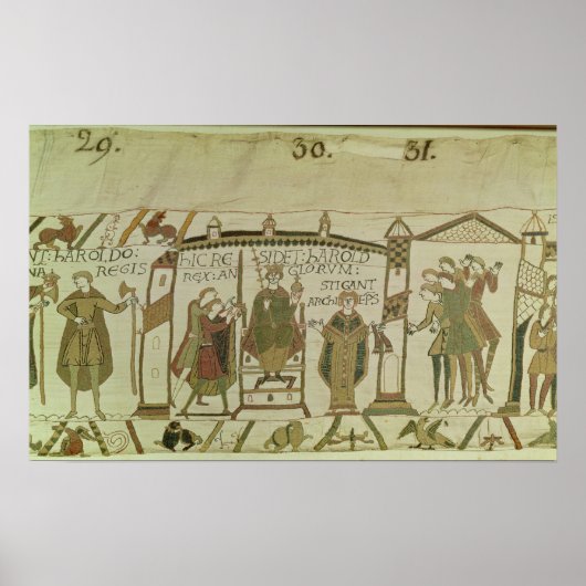 Harold wordt aangeboden aan de kroon en de poster (Voorkant)