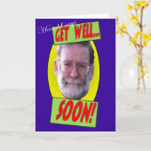 Harold zegt: "Word snel beter" Kaart (Gele Bloem)