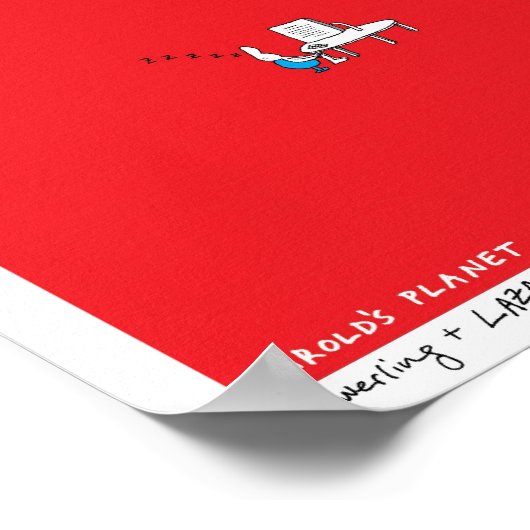 Harold's Planet: Procrastinaat nu, paniek later Poster (Hoek)