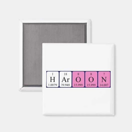 Haroon periodieke table name magnet (Voorkant / Achterkant)