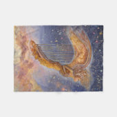 Harp Angel Fleece Throw Deken (Voorkant (Horizontaal))