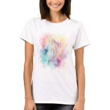 Harp aquarel T-shirt