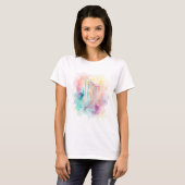 Harp aquarel T-shirt (Voorkant volledig)