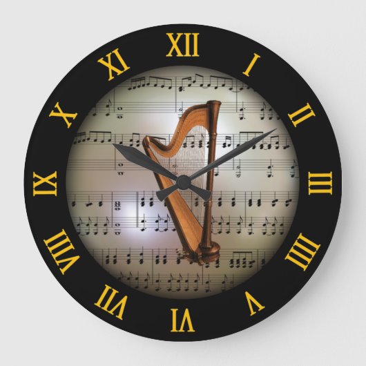 Harp ~ Background "The Musical Planet" * ~ Grote Klok (Voorkant)