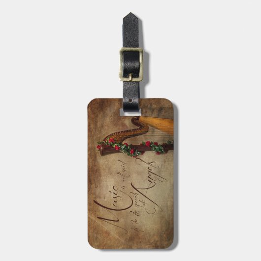 Harp Bagagelabel (Voorkant verticaal)