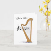 Harp Blank Note-Kaart Kaart (Gele Bloem)