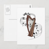 Harp Briefkaart (Voorkant / Achterkant)
