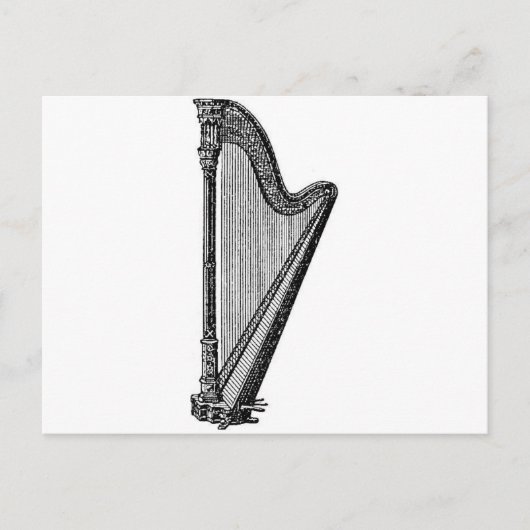 Harp Briefkaart (Voorkant)