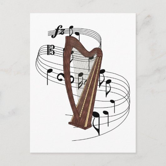 Harp Briefkaart (Voorkant)