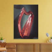 Harp Canvas Afdruk (Insitu (Woonkamer))