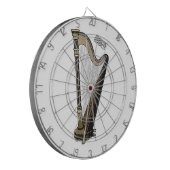 Harp cartoon illustratie dartbord (Voorkant Links)