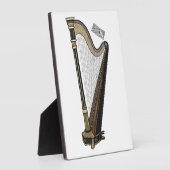 Harp cartoon illustratie fotoplaat (Zijkant)
