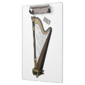 Harp cartoon illustratie klembord (Links)