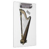 Harp cartoon illustratie klembord (Rechts)