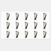 Harp cartoon illustratie labels (Vel)