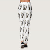Harp cartoon illustratie leggings (Achterkant)