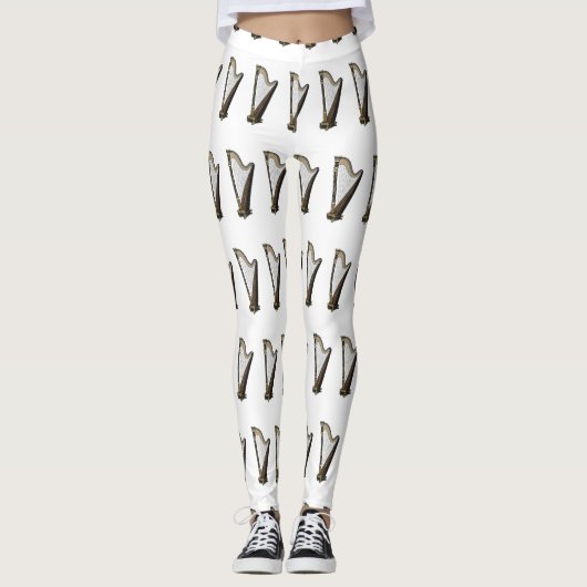 Harp cartoon illustratie leggings (Voorkant)