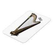 Harp cartoon illustratie magneet (Linkerzijde)