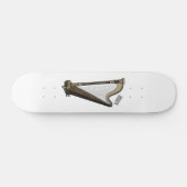 Harp cartoon illustratie persoonlijk skateboard (Horizontaal)