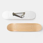 Harp cartoon illustratie persoonlijk skateboard (Horizontaal)