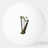 Harp cartoon illustratie pingpongbal (Achterkant)