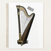 Harp cartoon illustratie planner (Voorkant)
