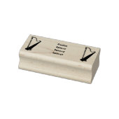 Harp cartoon illustratie rubberstempel (Stempel)