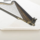 Harp cartoon illustratie sherpa deken (3/4)