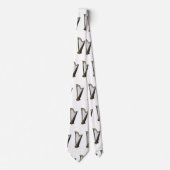 Harp cartoon illustratie stropdas (Voorkant)