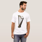 Harp cartoon illustratie t-shirt (Voorkant volledig)