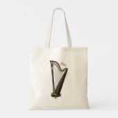 Harp cartoon illustratie tote bag (Achterkant)