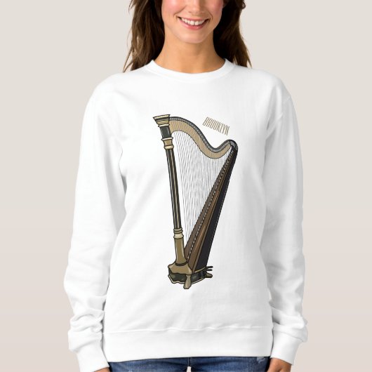 Harp cartoon illustratie trui (Voorkant)