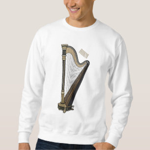 Harp cartoon illustratie trui
