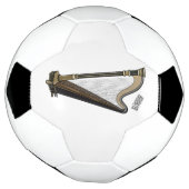 Harp cartoon illustratie voetbal (Gedraaid)