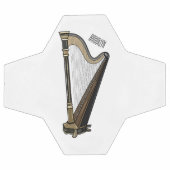 Harp cartoon illustratie voetbal (Enkel)