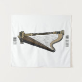Harp cartoon illustratie wandkleed (Voorkant (horizontaal))